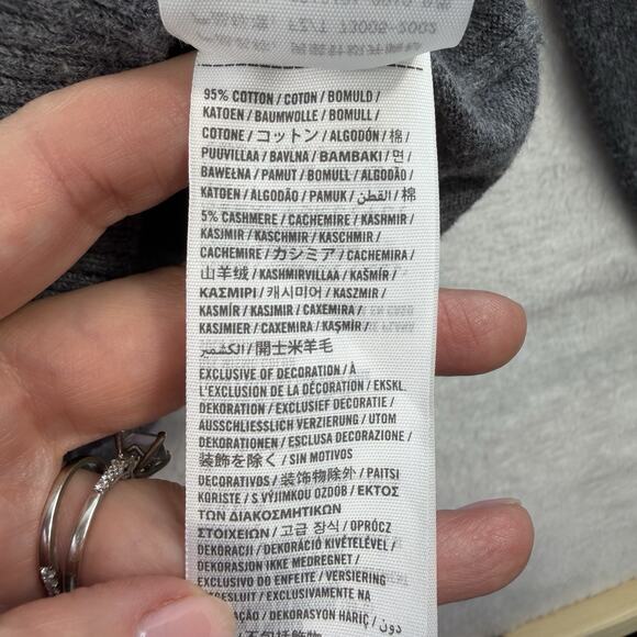 Vtg Y2K Abercrombie Fitch Men XL Cardigan Sweater Cashmere Blend Pockets Preppy - Picture 6 of 11